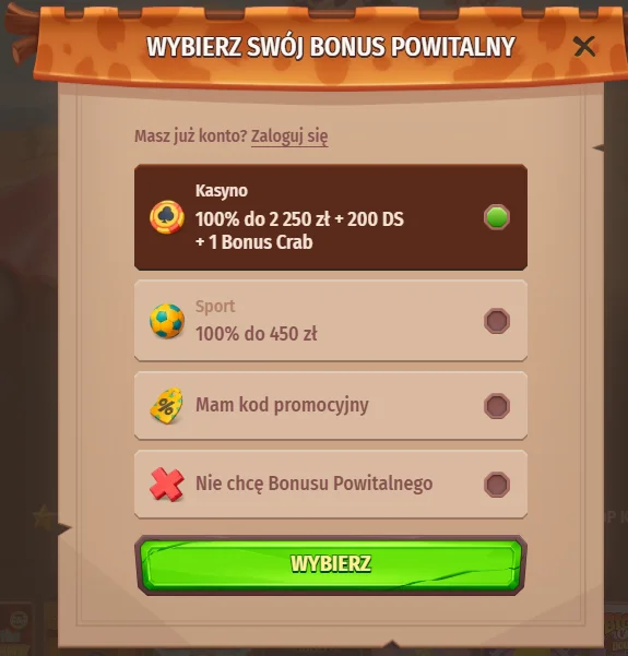 rejestracja w StoneVegas