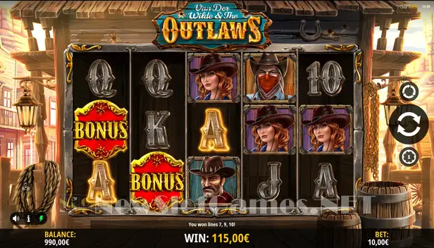 van der wilde outlaws automat isoftbet